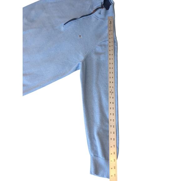 VINEYARD VINES Men's PALM BEACH Cashmere Blend 1/4 Zip Sweater XL BLUE - Picture 5 of 9